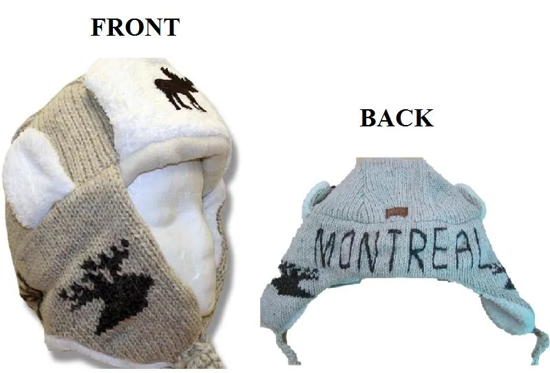 Pilot Hats with fur trim for Men and Women. 100% Wool with Fleece Lining. Handmade.